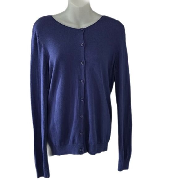 Ann Taylor Purple Button-Up Cardigan – Size M - Picture 3 of 7